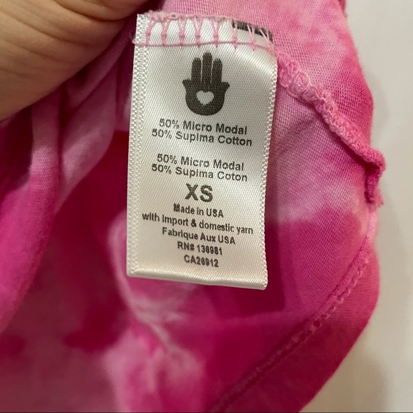 Spiritual Gangster Pink Tie Dye Good Vibe Tank - Picture 2 of 8